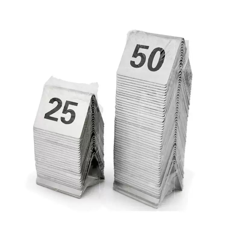 Table Number Gold - أرقام طاولات من الفولاذ المقاوم للصدأ