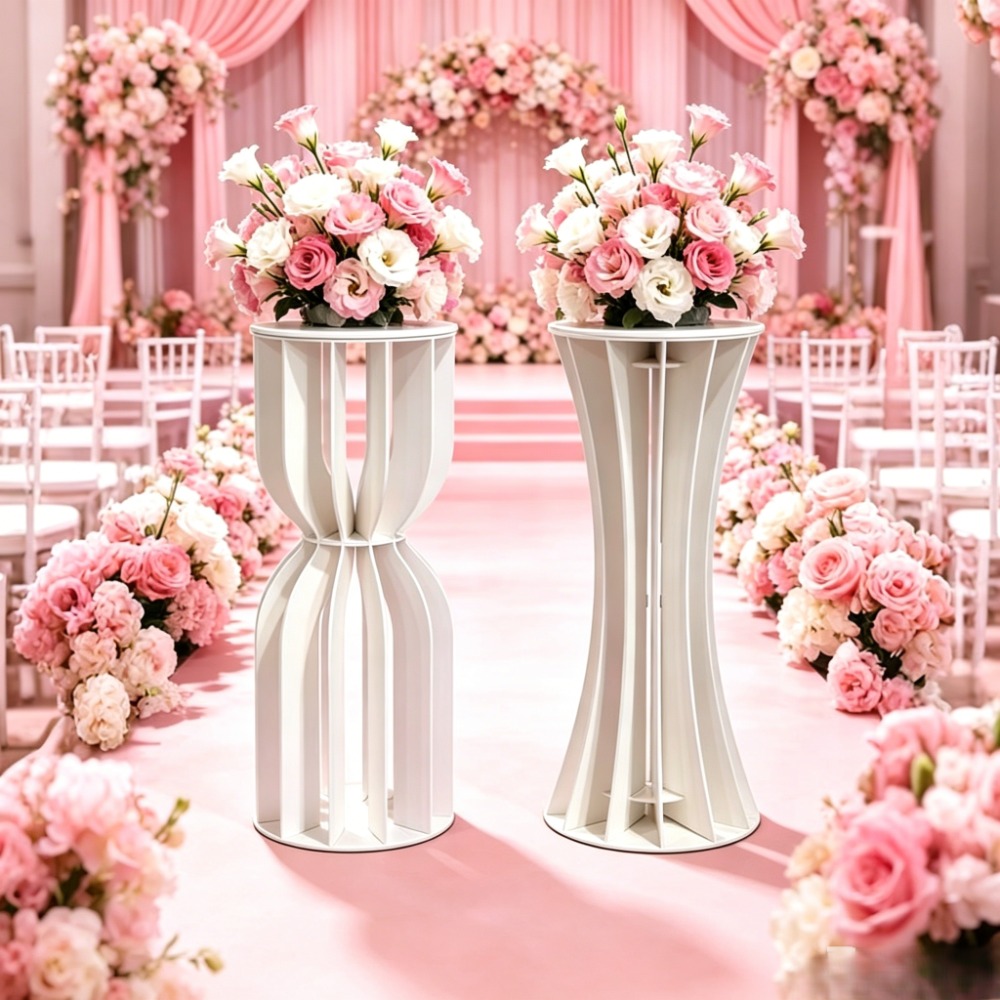 Wedding Supply Rentals - حامل زهور على شكل عمود روماني