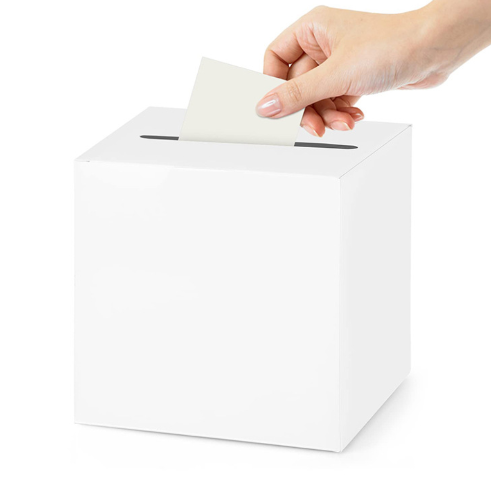 Wedding Card Box - صندوق تخزين أبيض وأسود، صندوق بطاقات