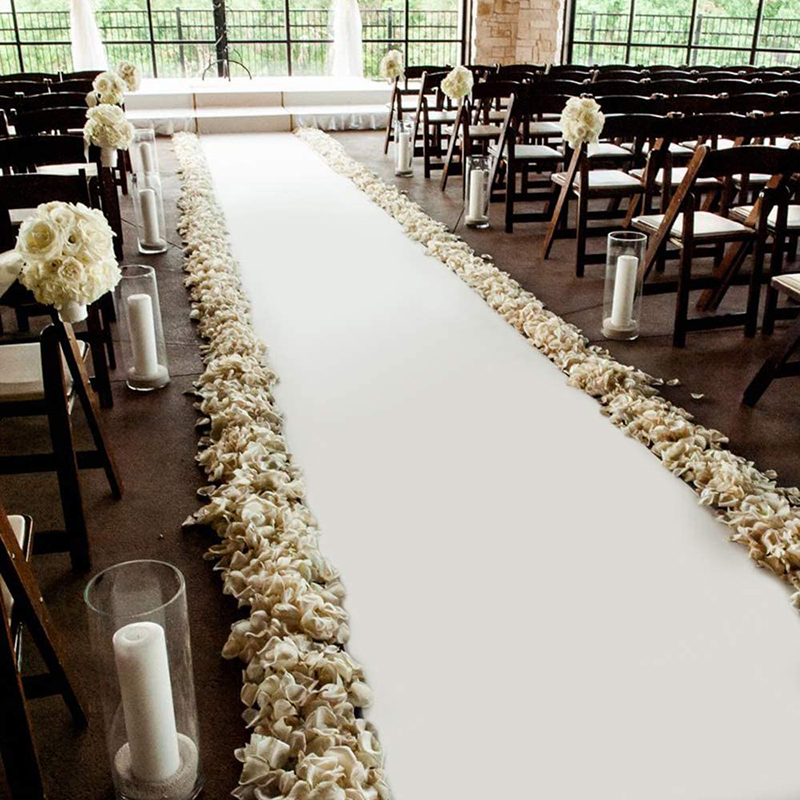 Aisle Runner White - سجادة بيضاء مخصصة لحفلات الزفاف ،