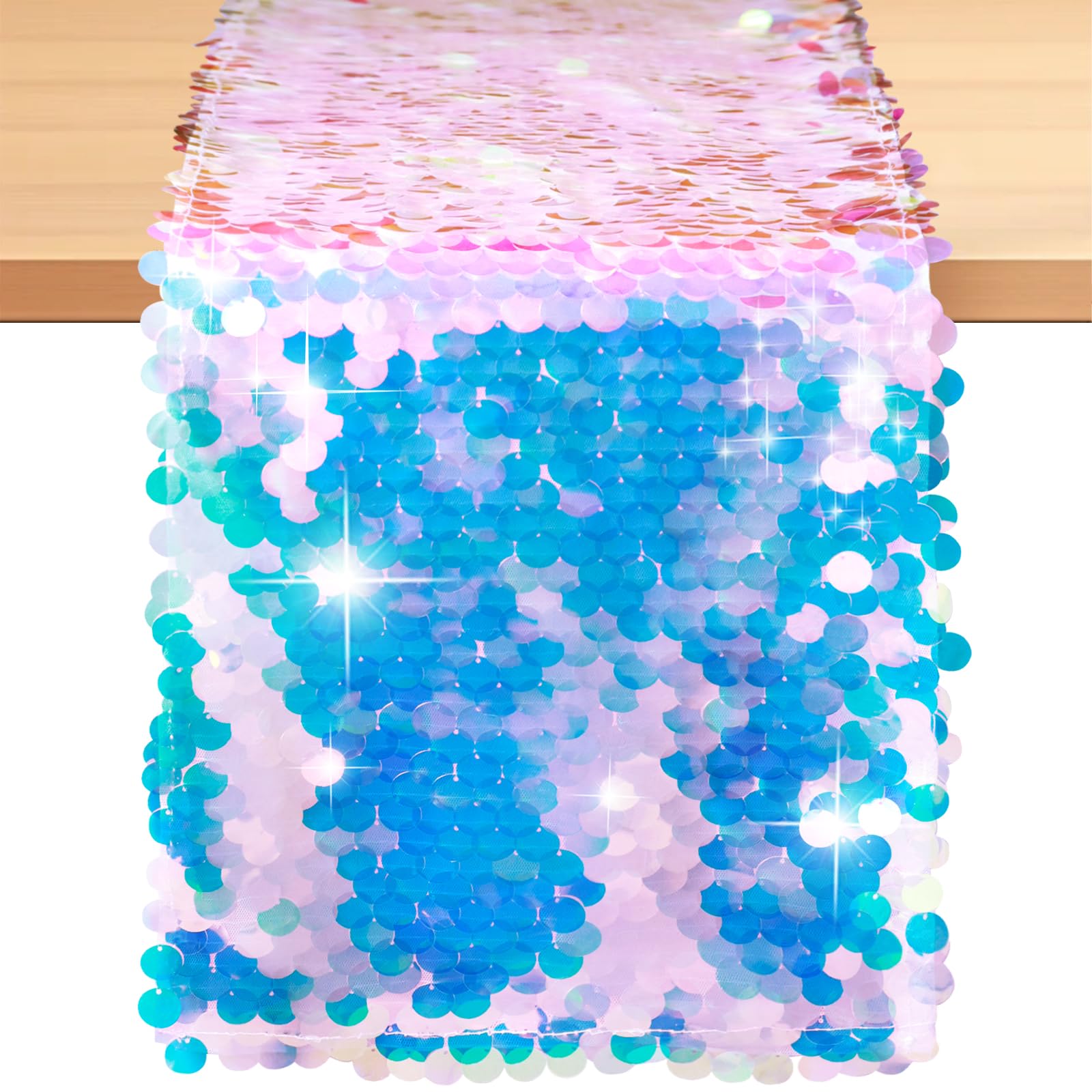 Table Runner Sequin - حورية البحر حفلة الجدول عداء حورية