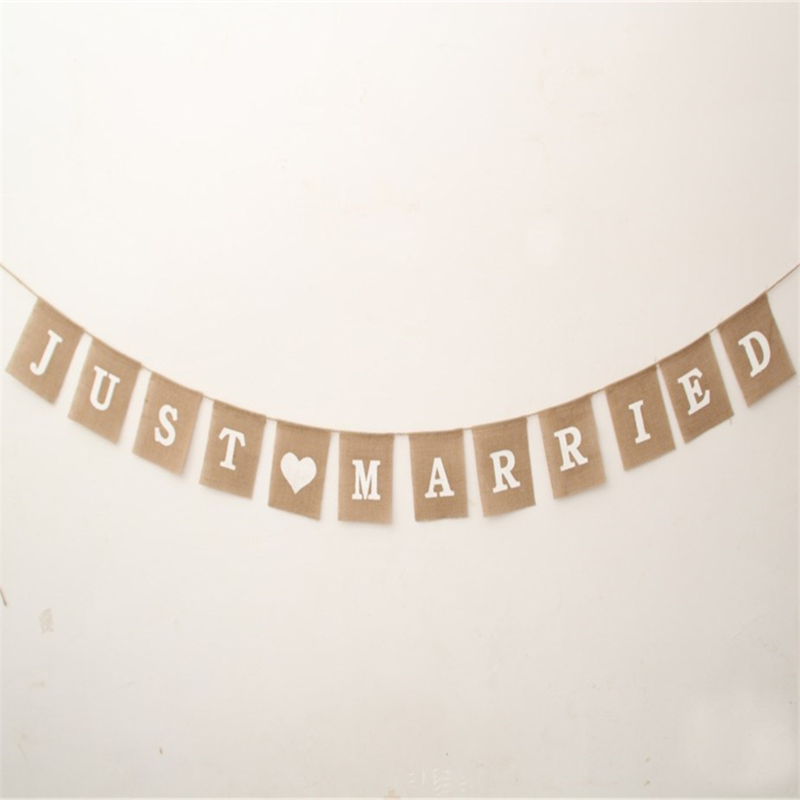 Wedding Supply Rentals - زخارف للحانات من الخيش الجوت الرايات