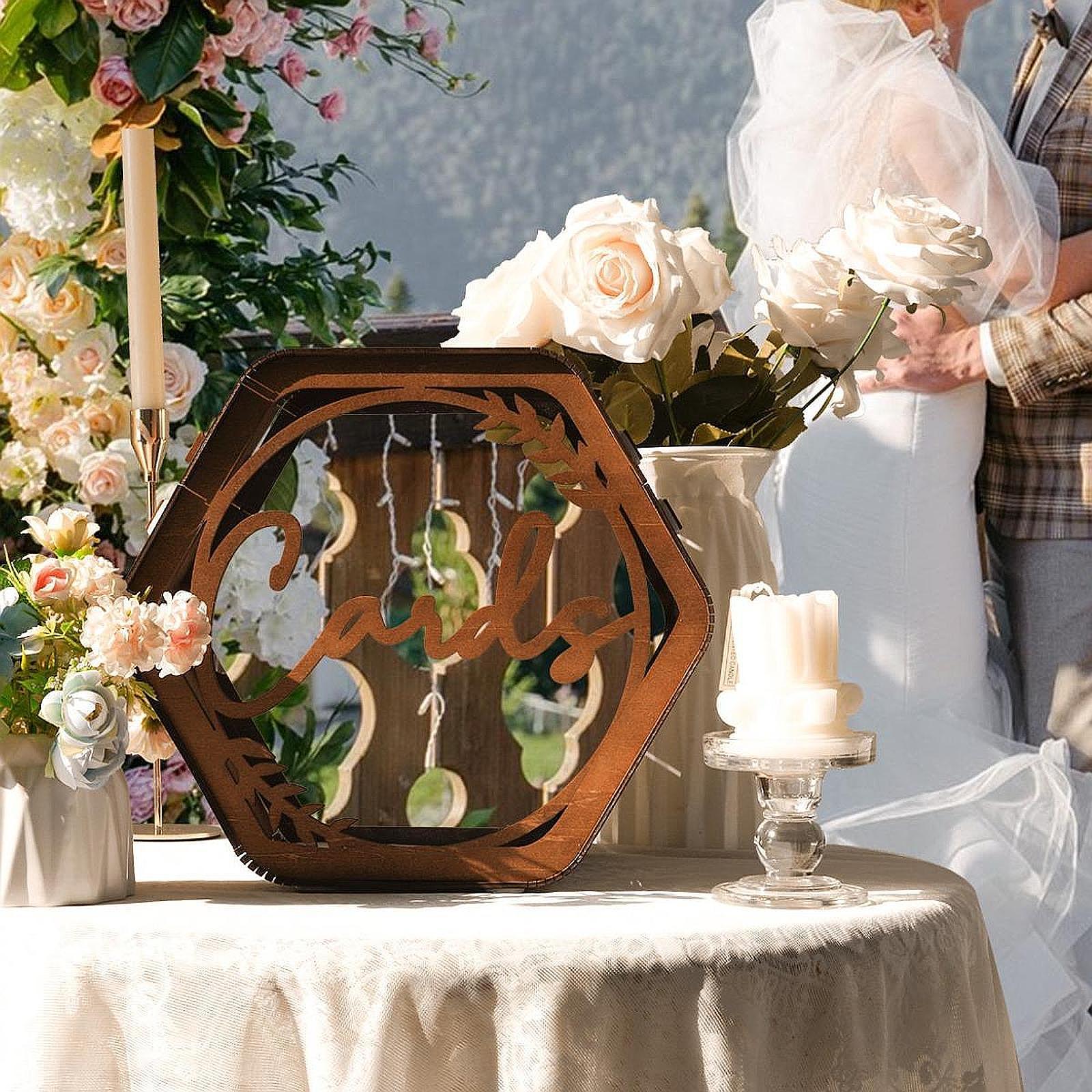 صندوق بطاقات الزفاف مع فتحة، ص - مراجعة Wedding Card Box وسعره