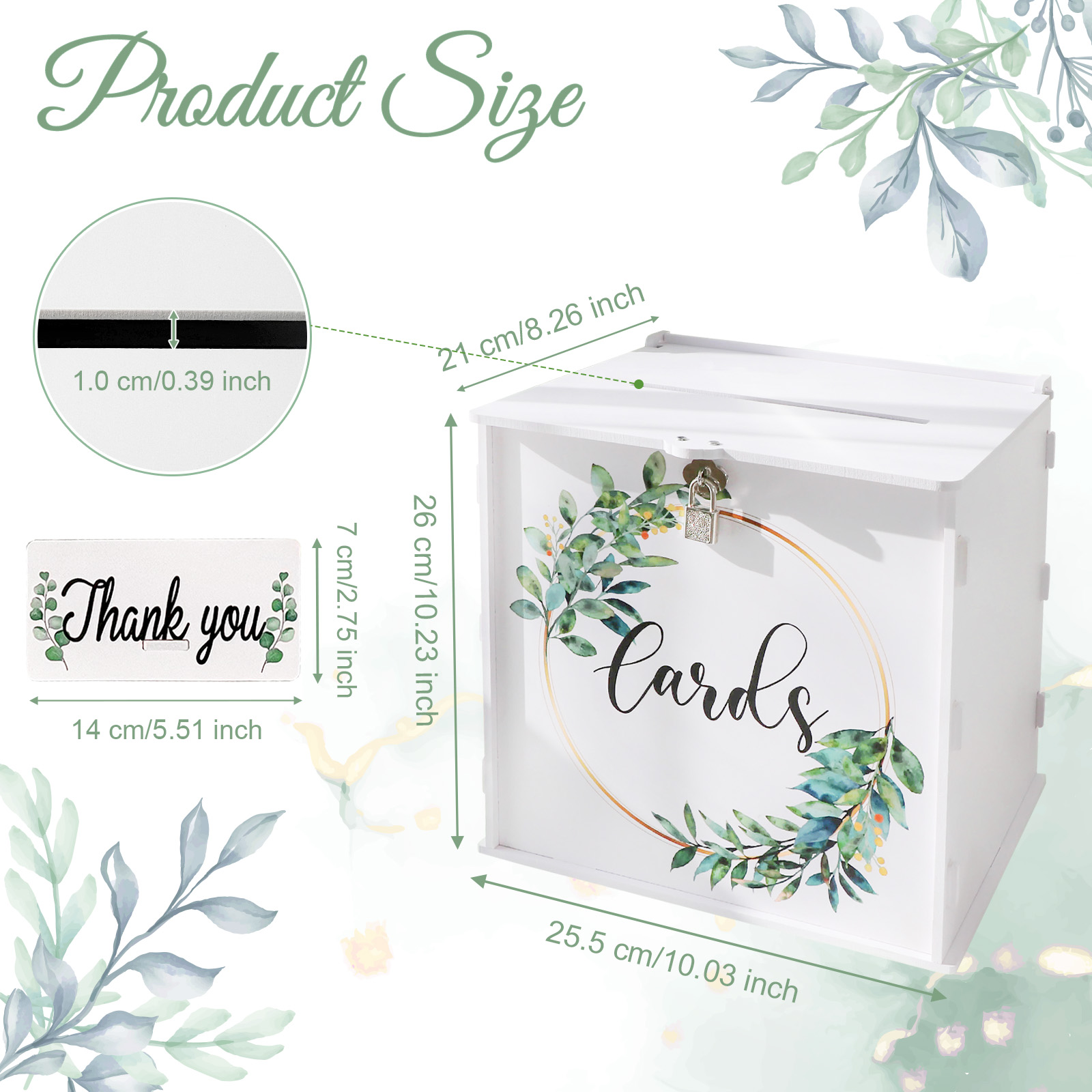 صندوق بطاقات الزفاف مع قفل، صن - مراجعة Wedding Card Box وسعره