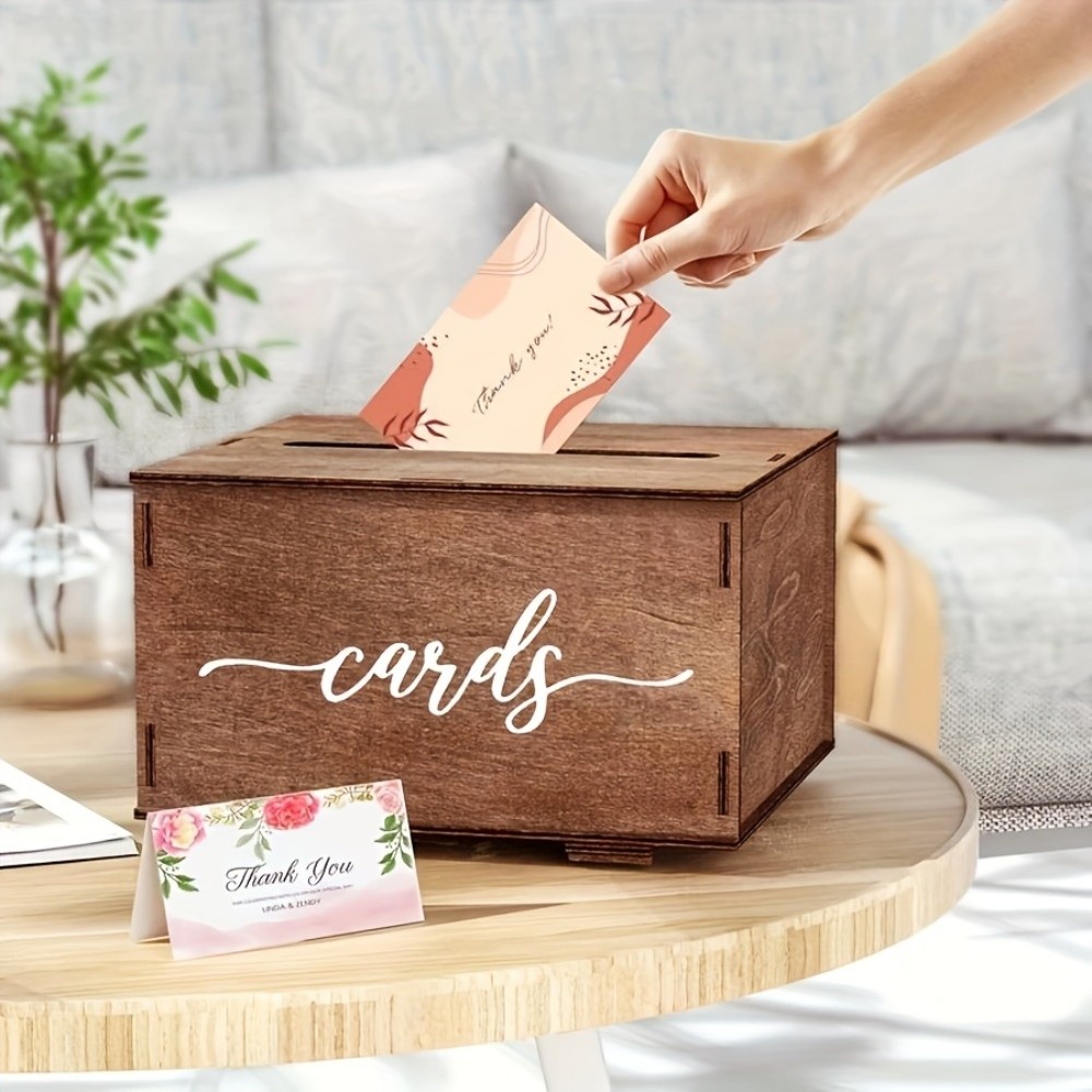 صندوق بطاقات زفاف خشبي جديد مز - مراجعة Wedding Card Box وسعره