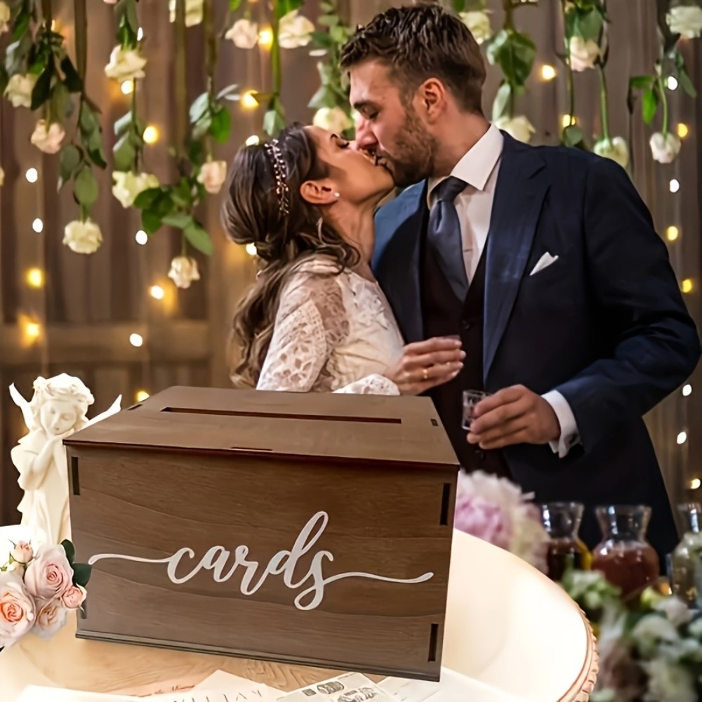 صندوق بطاقات زفاف خشبي جديد مز - مراجعة Wedding Card Box وسعره