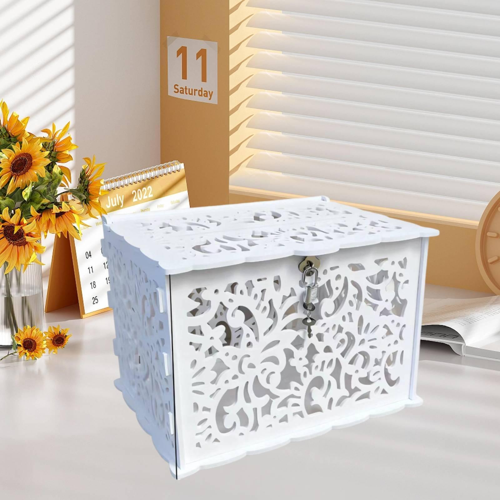 صندوق بطاقات زفاف أنيق باللون  - مراجعة Wedding Card Box وسعره