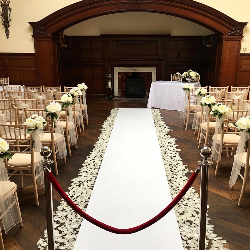 سجادة ممر بيضاء، تستخدم لتزيين - مراجعة Aisle Runner White وسعره