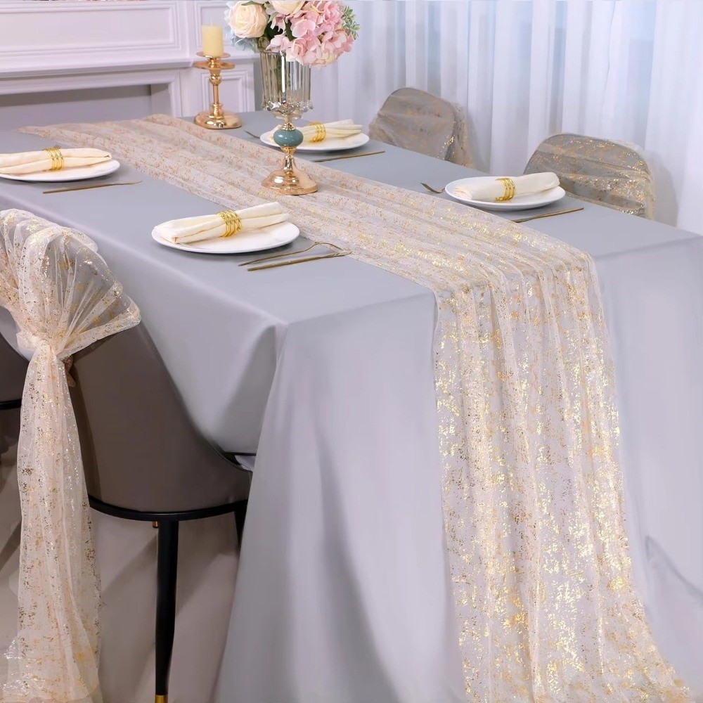 مفرش طاولة فاخر بنمط أوروبي مز - مراجعة Table Runner Sequin وسعره