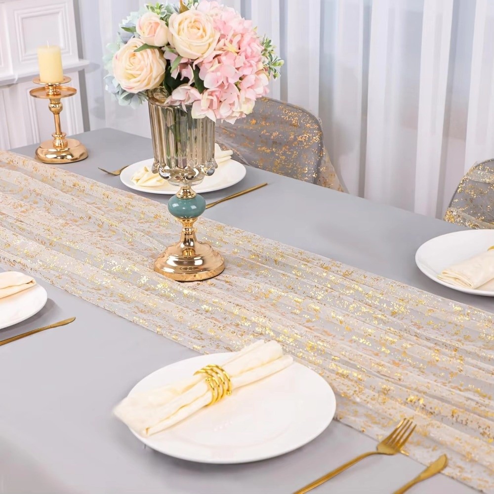 مفرش طاولة فاخر بنمط أوروبي مز - مراجعة Table Runner Sequin وسعره