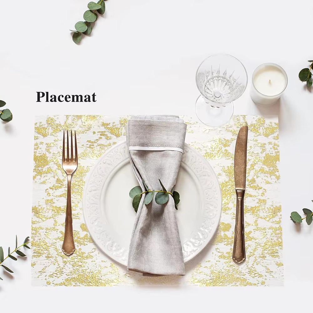 مفرش طاولة ذهبي لامع معدني، قم - مراجعة Table Runner Sequin وسعره