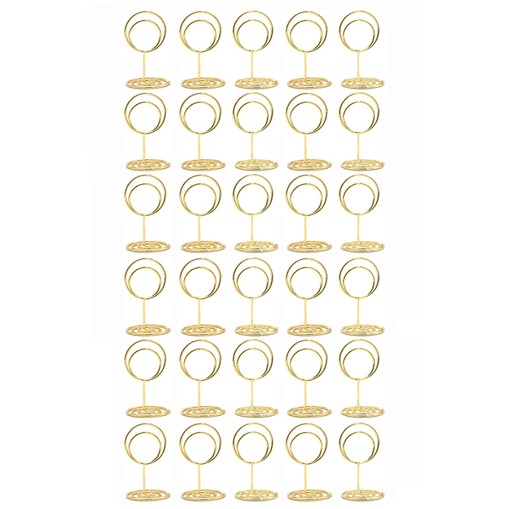 30 قطعة من حاملات البطاقات الم - مراجعة Table Number Gold وسعره