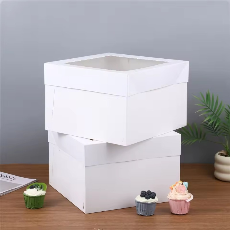 صناديق كيك بيضاء للاستخدام مرة - مراجعة Wedding Decoration Supply وسعره