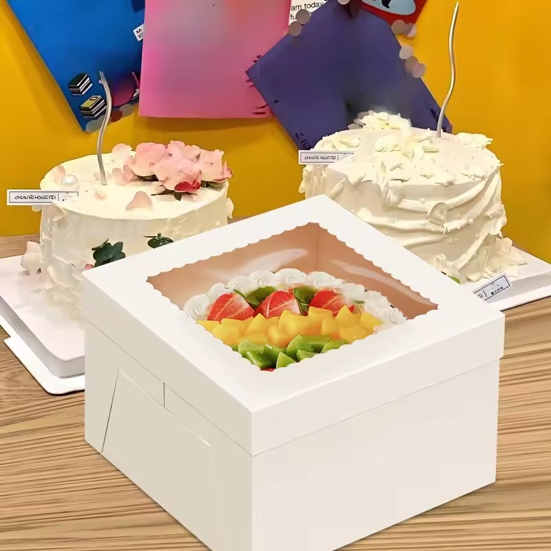 صناديق كيك بيضاء للاستخدام مرة - مراجعة Wedding Decoration Supply وسعره