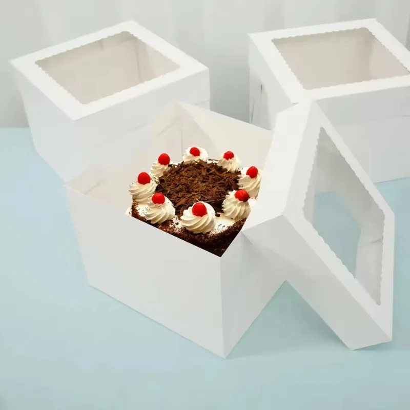 صناديق كيك بيضاء للاستخدام مرة - مراجعة Wedding Decoration Supply وسعره
