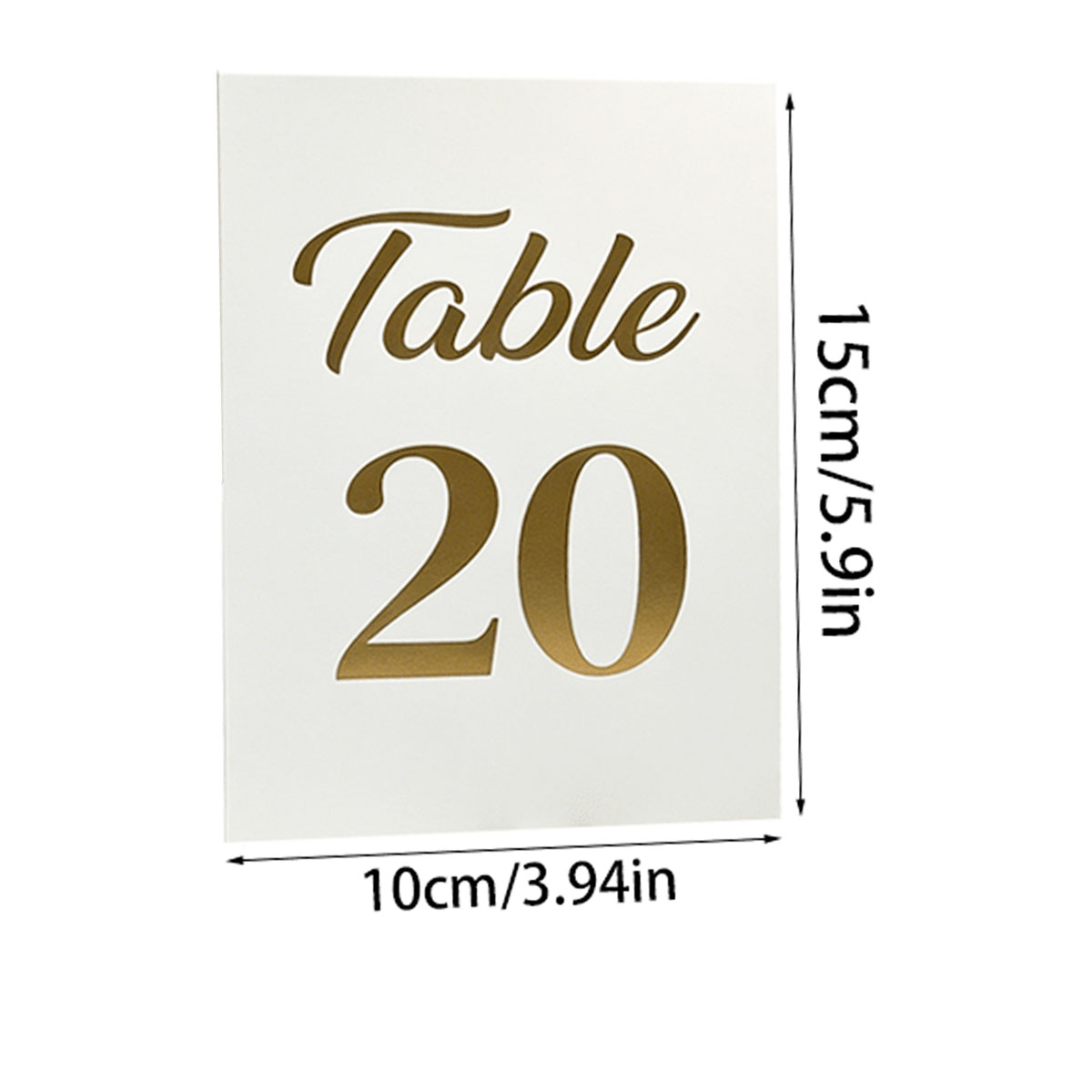 مجموعة واحدة من بطاقات أرقام ط - مراجعة Table Number Gold وسعره