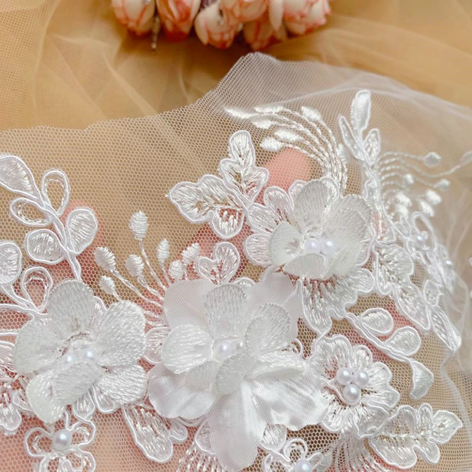 خط حدود دانتيل اللؤلؤ ، زهرة م - مراجعة Wedding Supply Online وسعره
