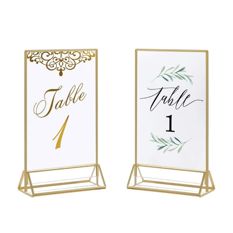 واضح الاكريليك الزفاف الجدول ر - مراجعة Table Number Gold وسعره