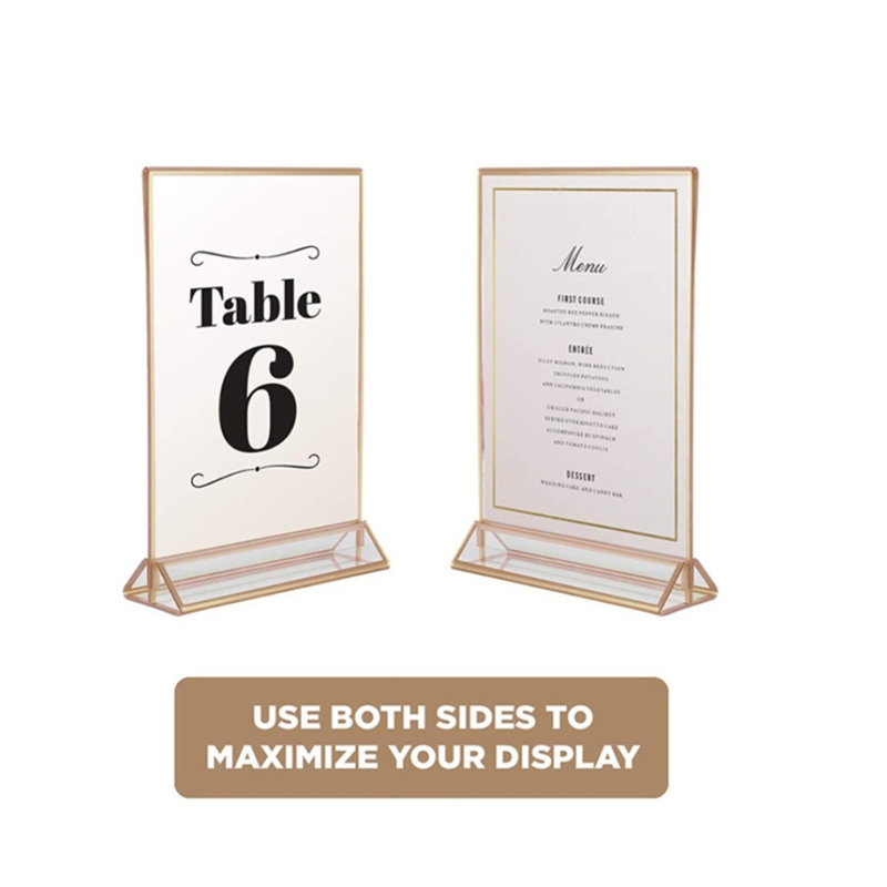 واضح الاكريليك الزفاف الجدول ر - مراجعة Table Number Gold وسعره