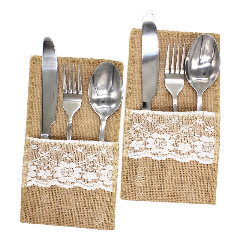 حقيبة أدوات مائدة من الكتان ال - مراجعة Wedding Supply Rentals وسعره