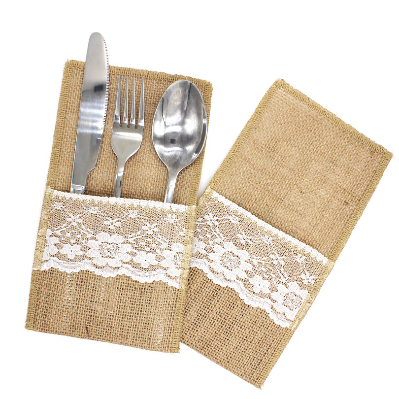 حقيبة أدوات مائدة من الكتان ال - مراجعة Wedding Supply Rentals وسعره
