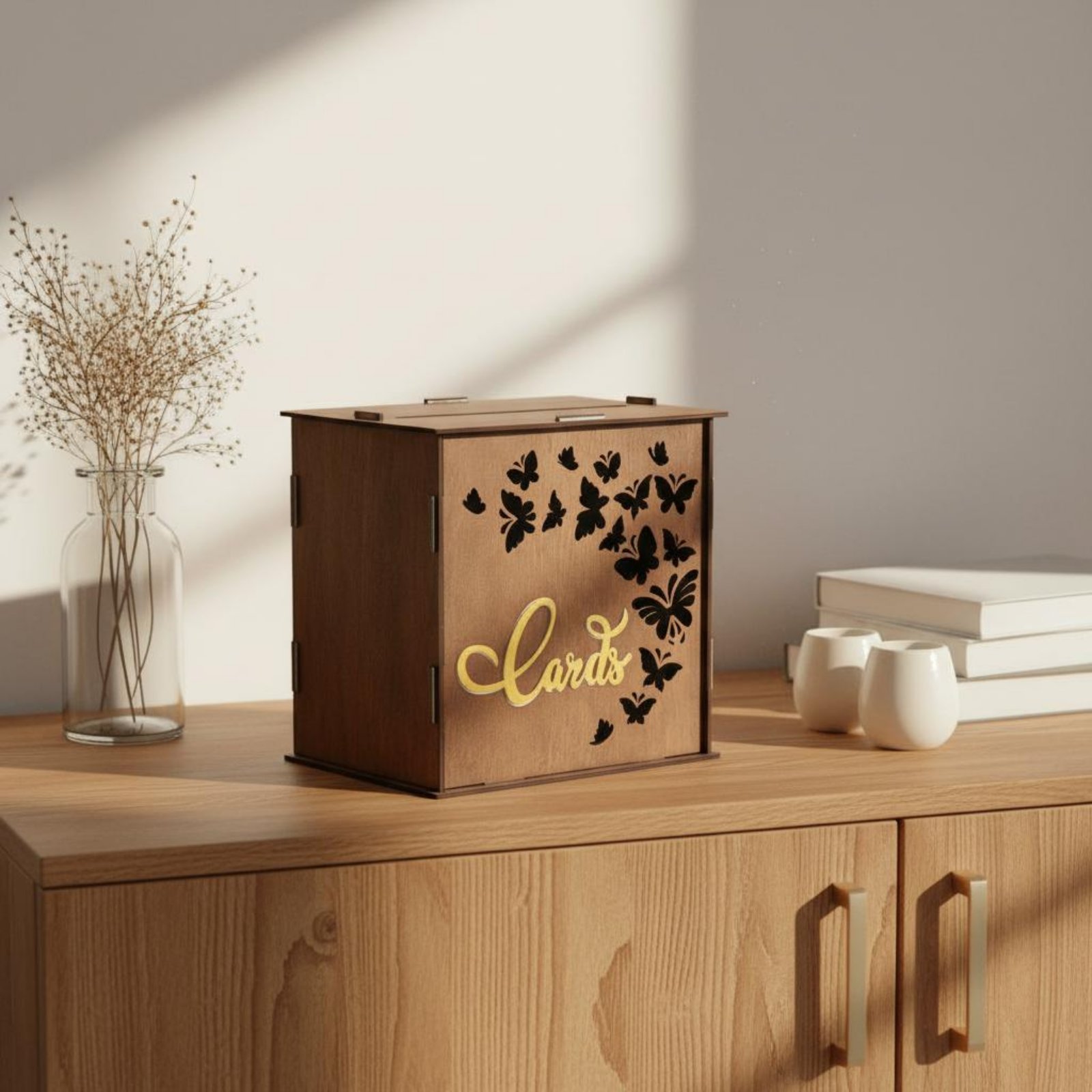 صندوق بطاقات الزفاف مع فتحات ل - مراجعة Wedding Card Box وسعره