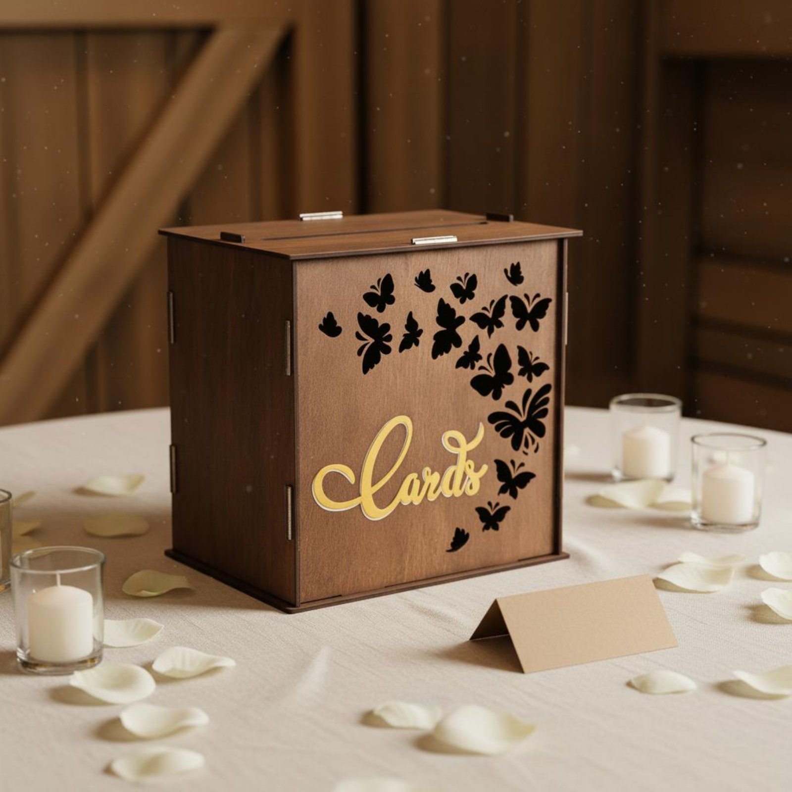 صندوق بطاقات الزفاف مع فتحات ل - مراجعة Wedding Card Box وسعره