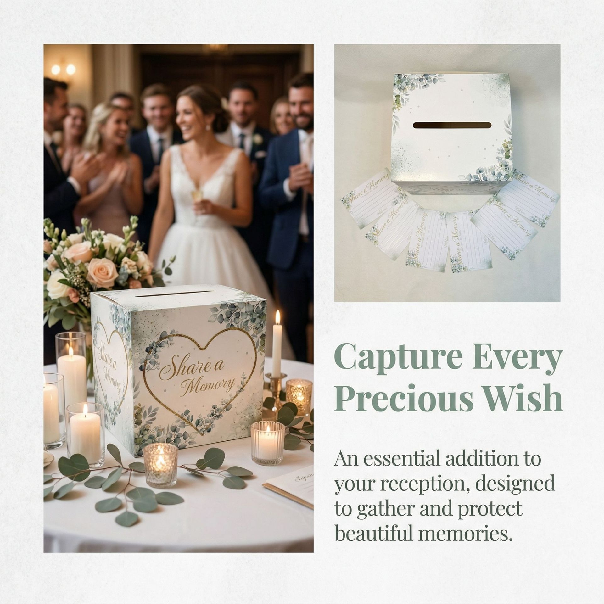 صندوق بطاقات زفاف أبيض بنقوش ز - مراجعة Wedding Card Box وسعره