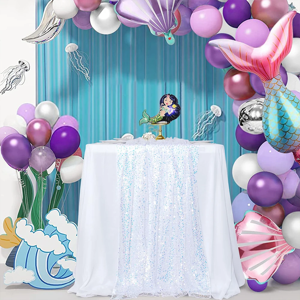 1 حزمة الترتر الجدول عداء تألق - مراجعة Table Runner Sequin وسعره
