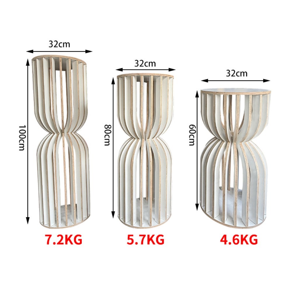 حامل زهور خشبي على شكل عمود رو - مراجعة Wedding Supply Rentals وسعره