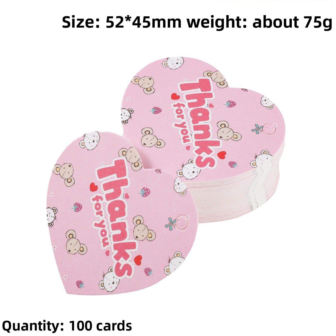 100 قطعة بطاقات هدايا شكر على  - مراجعة Wedding Decoration Supply وسعره