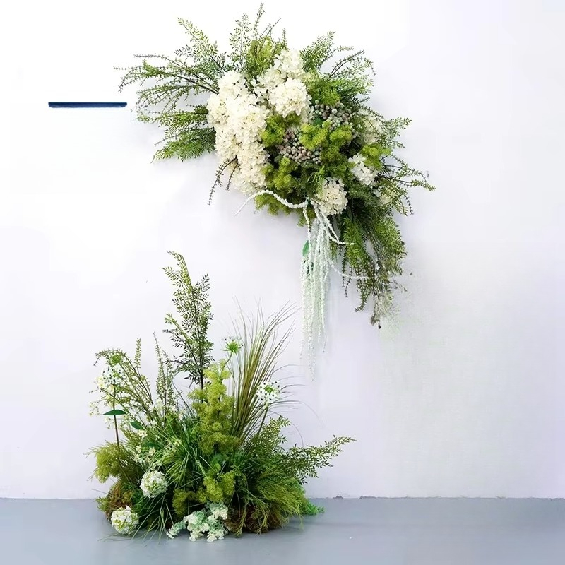 زخرفة الزفاف الخضراء الممشى ال - مراجعة Aisle Runner White وسعره