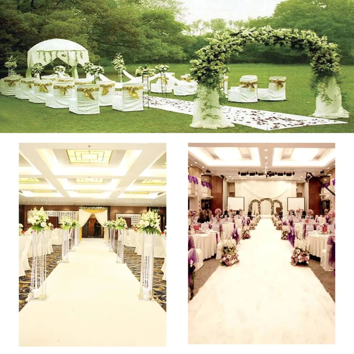 عداء ممر بطول مخصص ، سجادة زفا - مراجعة Aisle Runner White وسعره