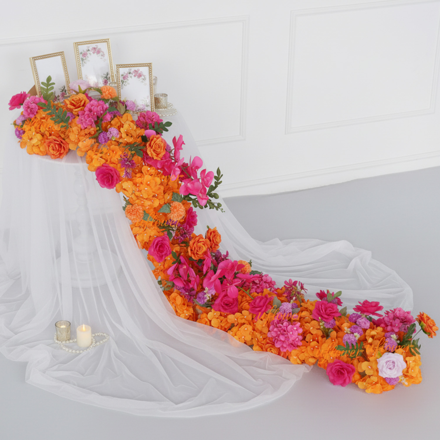 زهور صناعية من الحرير لتزيين ح - مراجعة Aisle Runner White وسعره