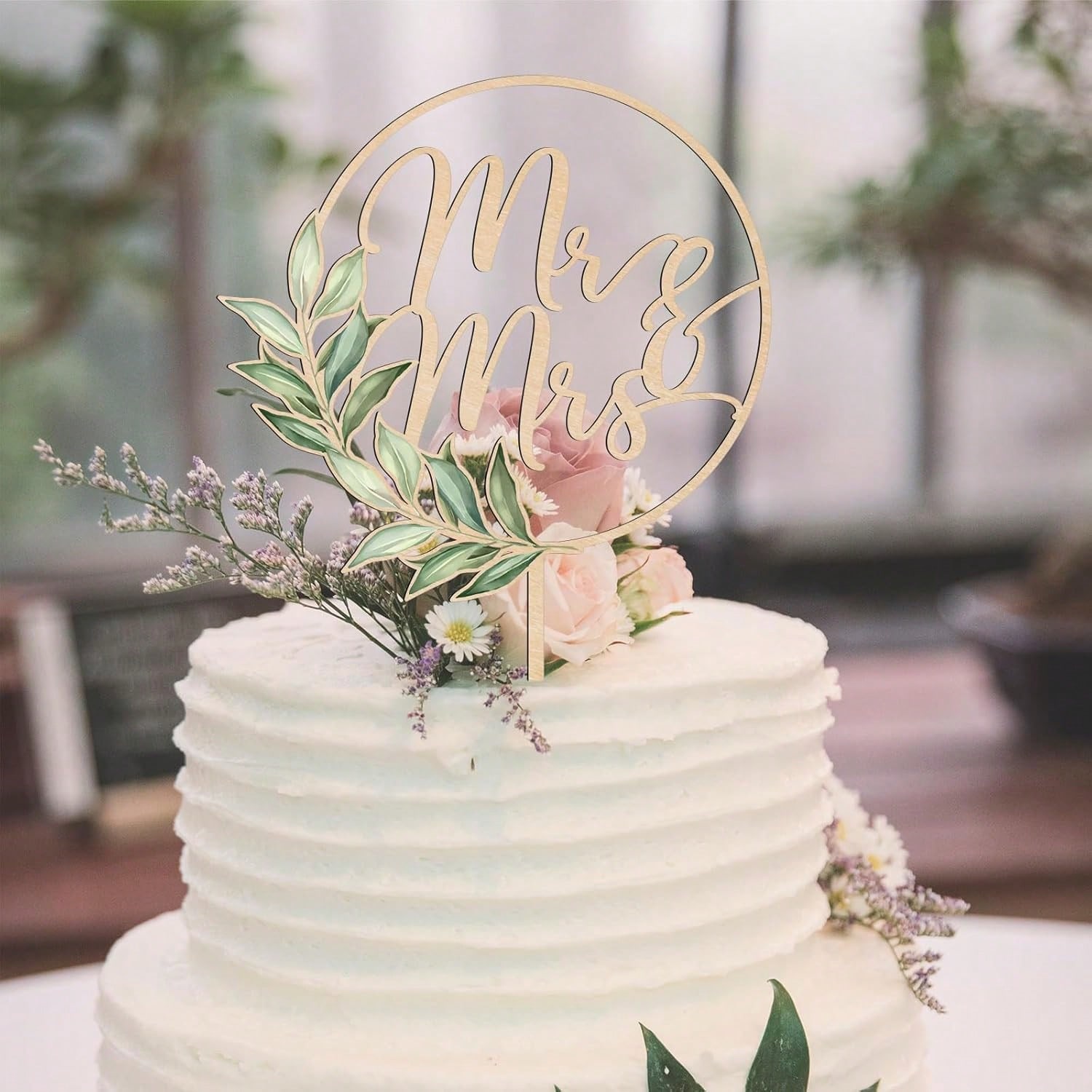 3 قطع من زينة الكيك الخشبية بت - مراجعة Wedding Supply Rentals وسعره