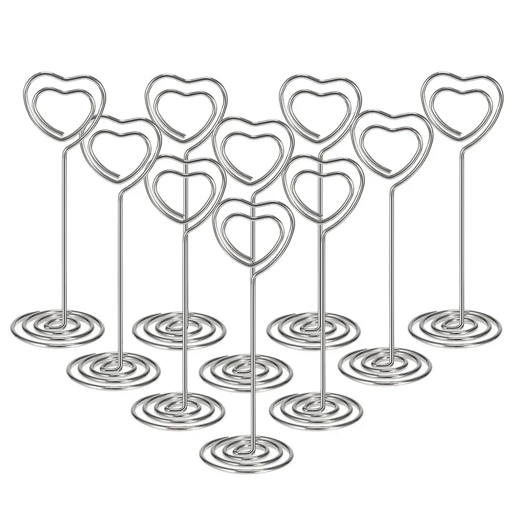 10 قطعة شكل قلب الجدول رقم اسم - مراجعة Table Number Gold وسعره