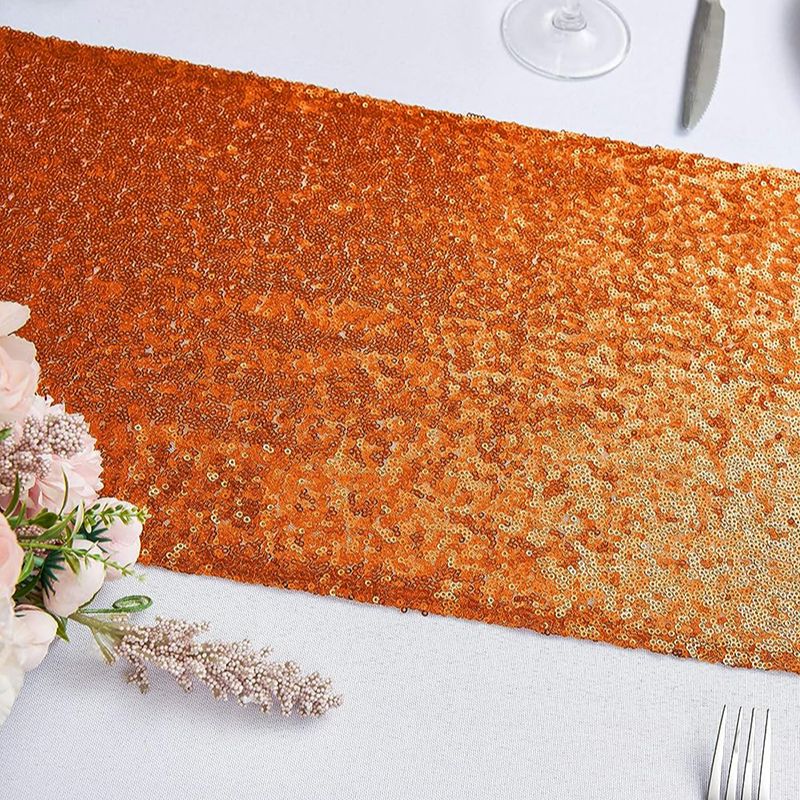 البرتقال الترتر الجدول عداء ،  - مراجعة Table Runner Sequin وسعره