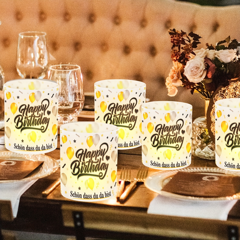 6 قطع. ظلال مصابيح طاولة عيد ا - مراجعة Table Number Gold وسعره